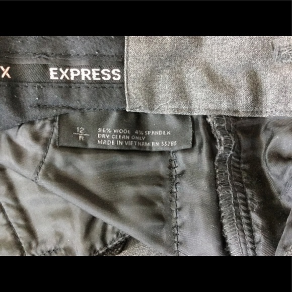 Express Editor Grey Pants - Size 10R (EUC) - Picture 5 of 7